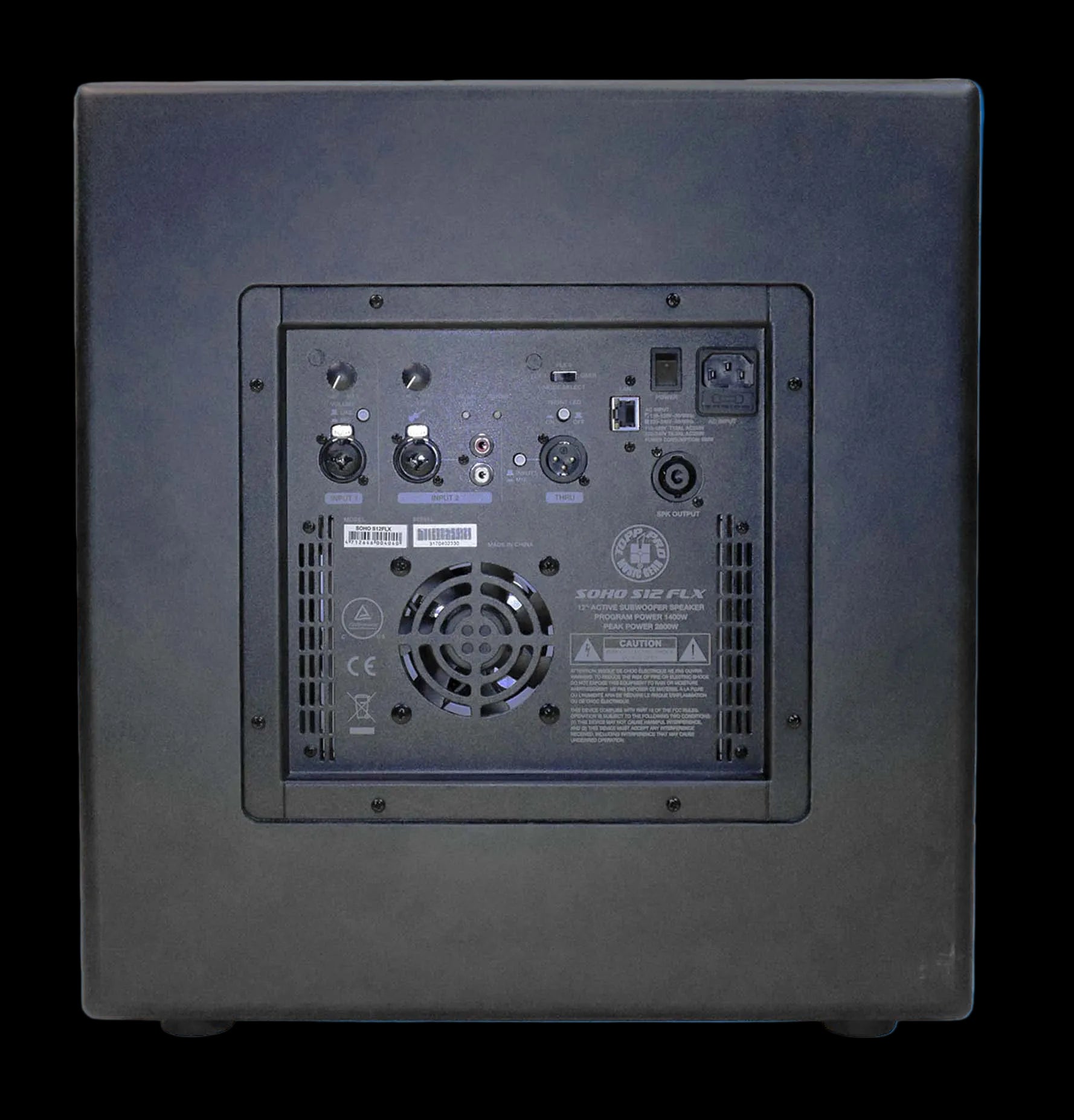 SOHO-S12 Subwoofer Activo 1X12" 700W Topp Pro