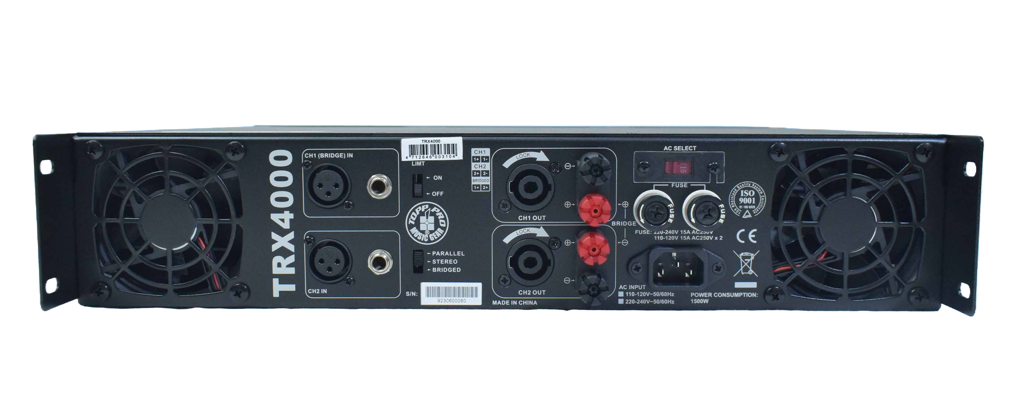 Amplificador de Potencia Topp Pro TRX-4000