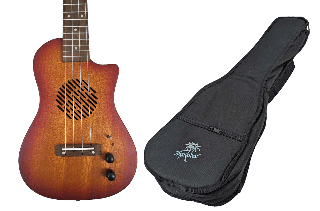 Ukelele Concert 24” color Vintage Sunburst con EQ + Funda Incluida