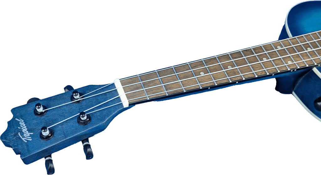 Ukelele Concert 24” Tropical Natural con Diseño Floral