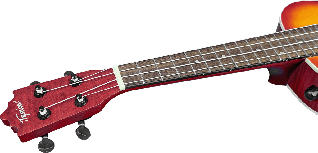 Ukelele Concert 24” Tropical Natural con Diseño Floral