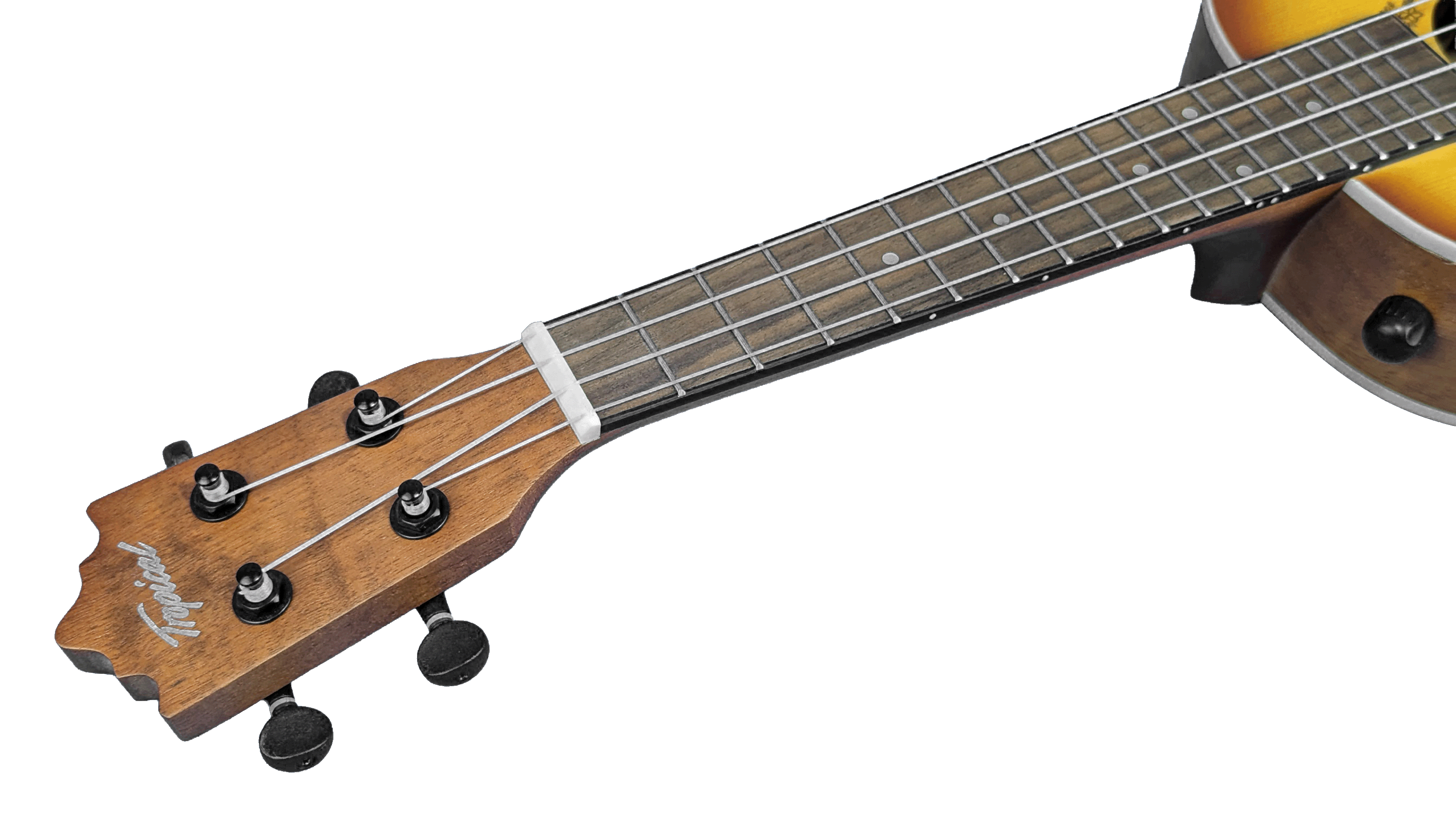 Ukelele Concert 24” Tropical Natural con Diseño Floral