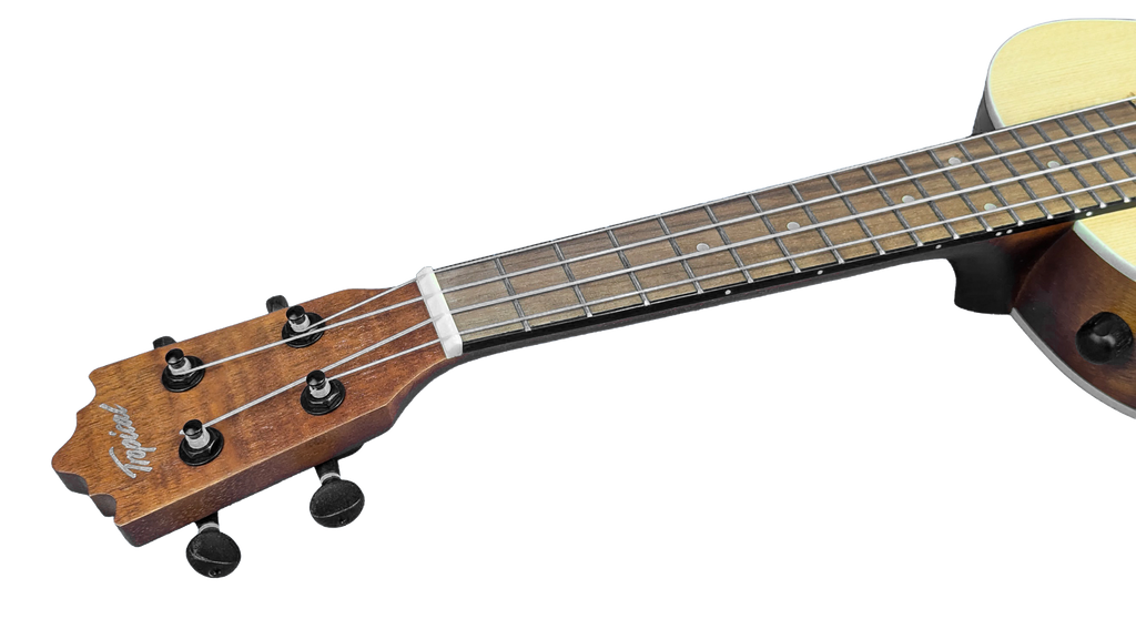 Ukelele Concert 24” Tropical Natural con Diseño Floral